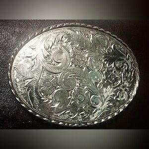 Vintage “W” Silver Belt Buckle